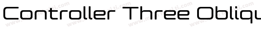 Controller Three Oblique字体转换